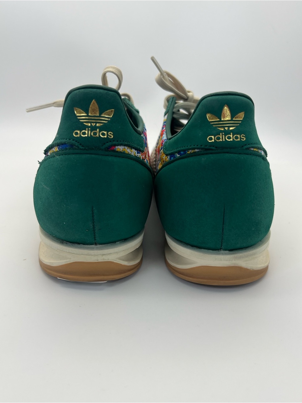 EUC! Adidas x Liberty London SL 72 OG "Collegiate Green" Sneakers Size 9 - Picture 4 of 10